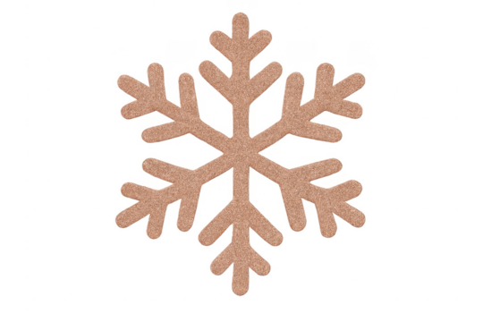 Rose gold glitter snowflake winter christmas decoration - Powered by Adobe