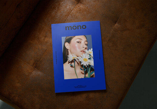 Mockup Of Customized Closed Magazine