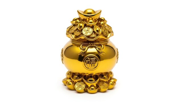 Golden Prosperity Knot Wealth and Luck Keychain