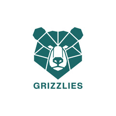 Grizzlies Logo – Modern Bear Head Symbol