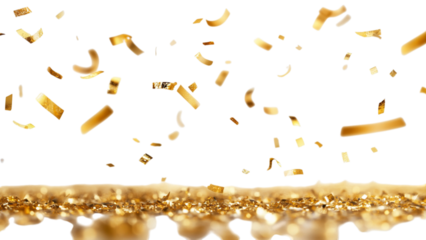 Golden french fries falling and splashing into a creamy white sauce against a transparent background