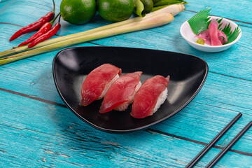 Japanese sushi with tuna fish