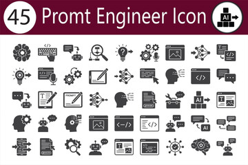 Conceptual silhouette of a person thinking or problem solving isolated icon on white background