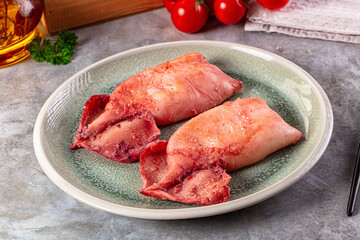 Delicous roasted calamari with protein