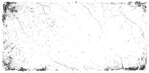 Black and white textured grunge overlay with scratches and dust particles vector