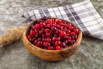 Sweet and sour fresh cranberry