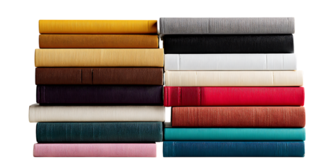 Colorful stack of books for study and reading