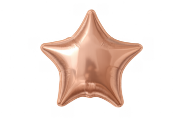 Rose gold star foil balloon celebrating party event