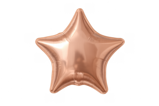 Rose gold star foil balloon celebrating party event