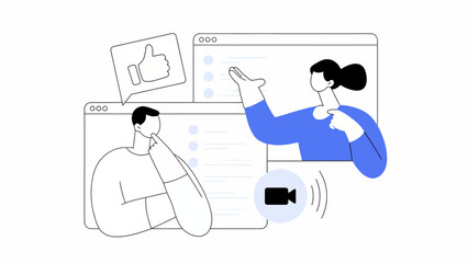 Online learning and remote collaboration through video conferencing with virtual communication tools