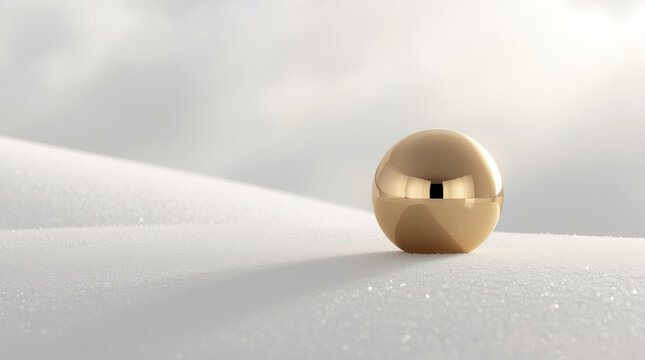 snow globe in the snow