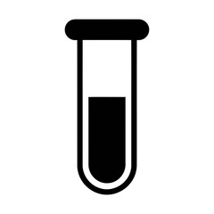 test tube glyph icon
