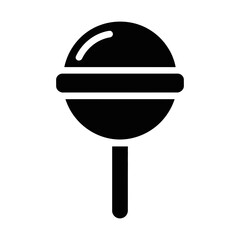lollipop candy glyph icon