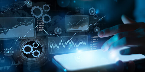 Financial Data Analysis and Real-Time Digital Performance Visualization on an Interactive Interface.