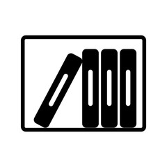 Flat icon library bookstore education knowledge university learning book.
