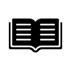 Education book and university learning resource icon.
