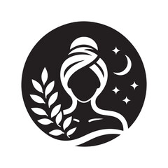 spa treatment vector silhouette clip art logo design illustration. abstract spa icon collection