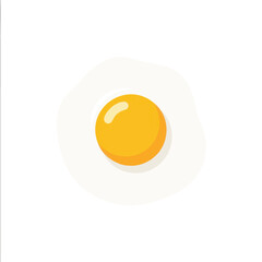 Simple Fried Egg Illustration for Breakfast