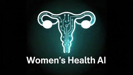 AI and Women's Health: A groundbreaking visual representation of the future of women's healthcare, merging cutting-edge technology with feminine health.