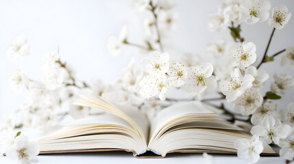 book and flower