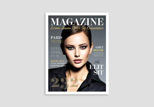 Fashion Magazine Cover Template