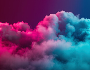 Fototapeta premium Neon Cloud Vapor Gradient