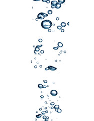 Bubbles on transparent background - Floating bubbles colourful rainbow or monochrome for product and package design - Bubble or Soda Carbonated Drink Effect or Soap and Deep Sea oxygen