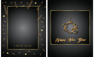 2026 Happy New Year background for your seasonal invitations, festive posters, greetings cards.