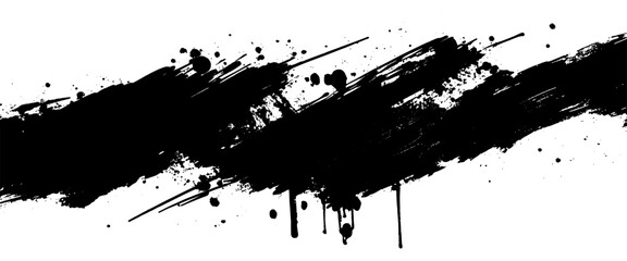 Naklejka premium Vector new style grunge brush strokes texture rough black scratches design