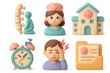 Simple medical icons for healthcare design and communication