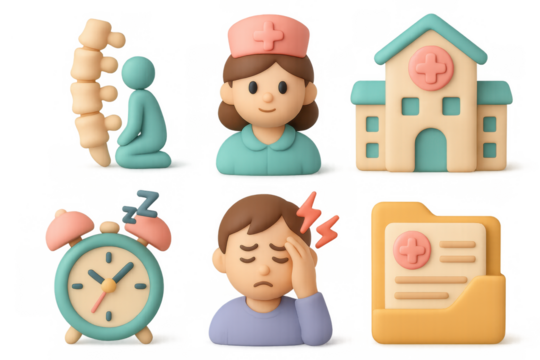 Simple medical icons for healthcare design and communication