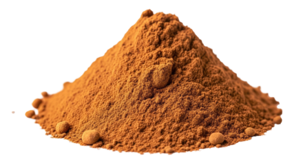 Fine Orange Powder Mound Aromatic Spice Cloud Natural Culinary Cooking Ingredient