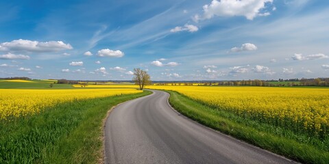 Fototapeta premium Colorful carnival masks with a blue ribbon set against a turquoise background, suitable for festive celebrations like Purim or Mardi Gras