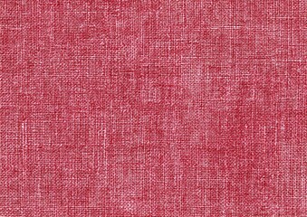 Fototapeta premium Close-up view displaying the textured surface of a vibrant red woven fabric