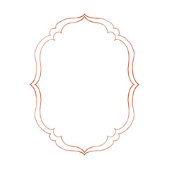 Christmas Coquette Decorative Frame Border Elegant Ornamental illustration