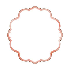 Christmas Coquette Decorative Frame Border Elegant Ornamental illustration