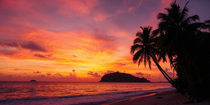 Tropical cocktail with fruits and herbs served over ice, ideal for summer refreshment, World Cocktail Day - Powered by Adobe