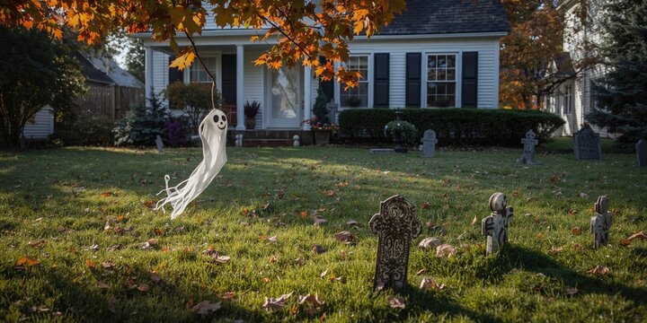 New Year's decorations and a notebook on a blue background, seasonal celebration and planning, Christmas observance - Powered by Adobe