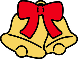 Golden Jingle Bells With Bow