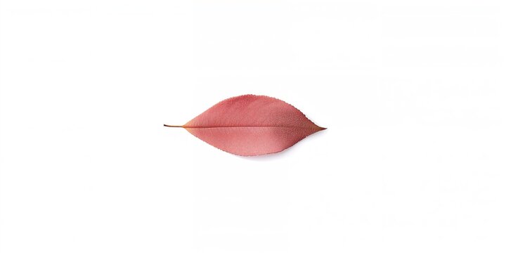 Autumn pink leaf from euonymus plant used as a botanical background for text layout