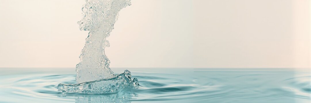 Bubbles in water, highlighting surface tension effects for educational background use