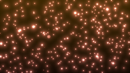 Tiny Sparkling Orange and Red Dots Abstract Background