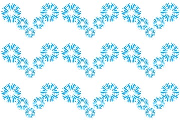 set of snowflakes