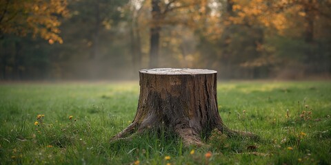 Obraz premium Tulips in a park background, colorful garden scene with pink and yellow blooms, suitable for floral pattern design