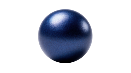 Dark blue metallic oval object glowing with texture and reflection, representing uniqueness, innovation, potential, future, technology, and success with a transparent background, png