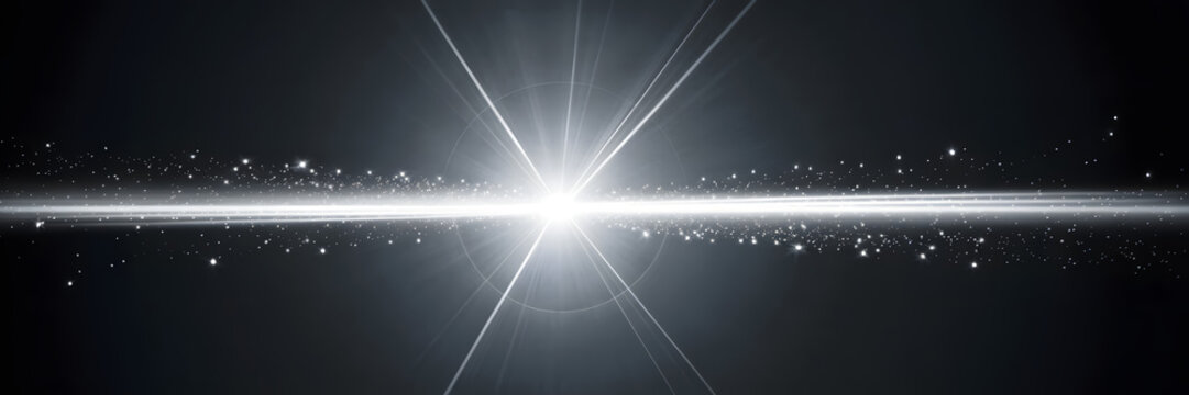 Stunning abstract light burst with sparkling particles ideal for modern tech or futuristic designs - Powered by Adobe