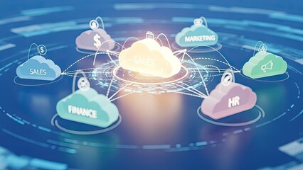 Streamline business processes with connected cloud applications for finance, marketing, and HR, optimizing sales performance in a modern, digital environment