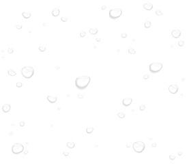 Realistic water drops. PNG drops, condensation on the window, transparent water drop. Abstract water drops, bubbles on transparent background, digital liquid design, Stock royalty free	