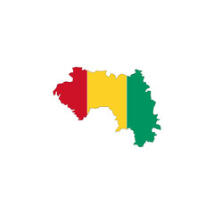 vectors map Guinea symbol flag