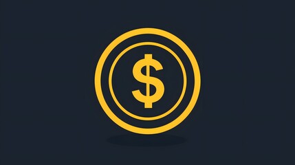 Obraz premium Shiny dollar emblem artistic concept high resolution picture